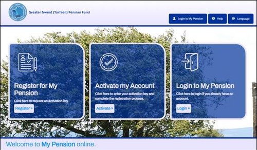 My Pension Online Login